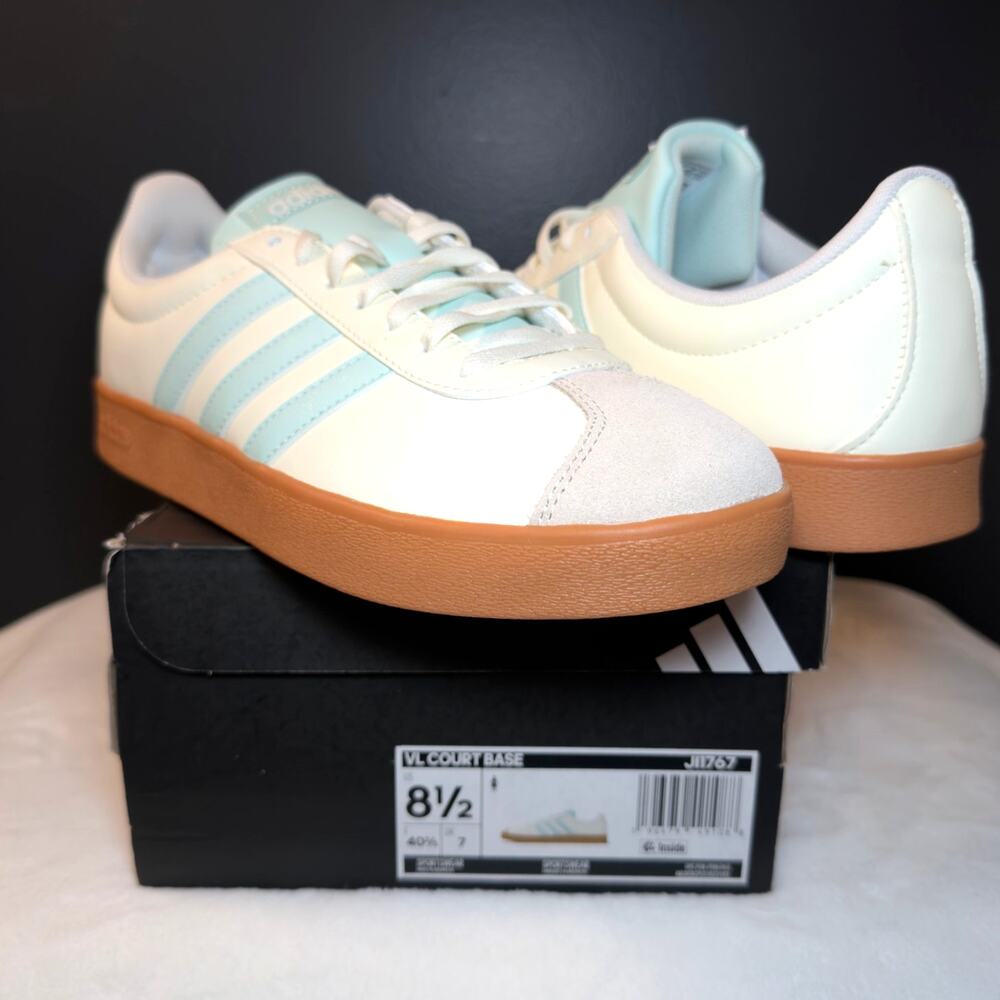 adidas Women’s VL Court Base “Core Halo Mint” – JI1767 | 8.5W